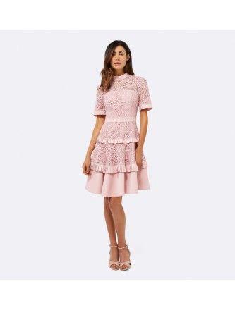 Pink Patterned Dress