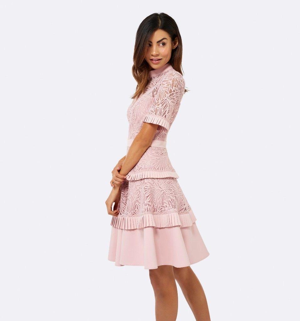 Pink Patterned Dress